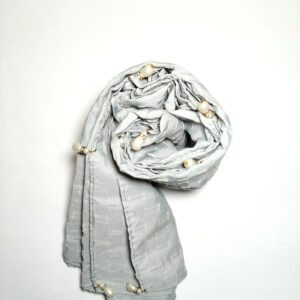 Ash grey textured hijab - hijabshop.in