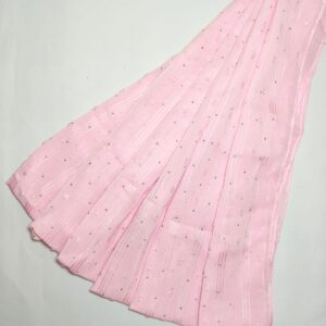 Baby pink ministone Crinkled hijab - hijabshop.in