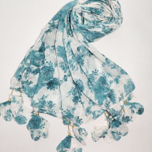 Blue-floral-pattern-hijab-Hijabshop.in
