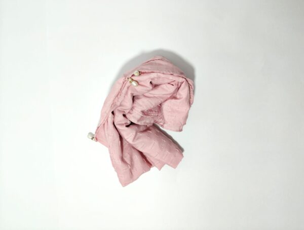 Blush pink textured hijab - hijabshop.in