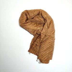 Brown textured hijab - hijabshop.in
