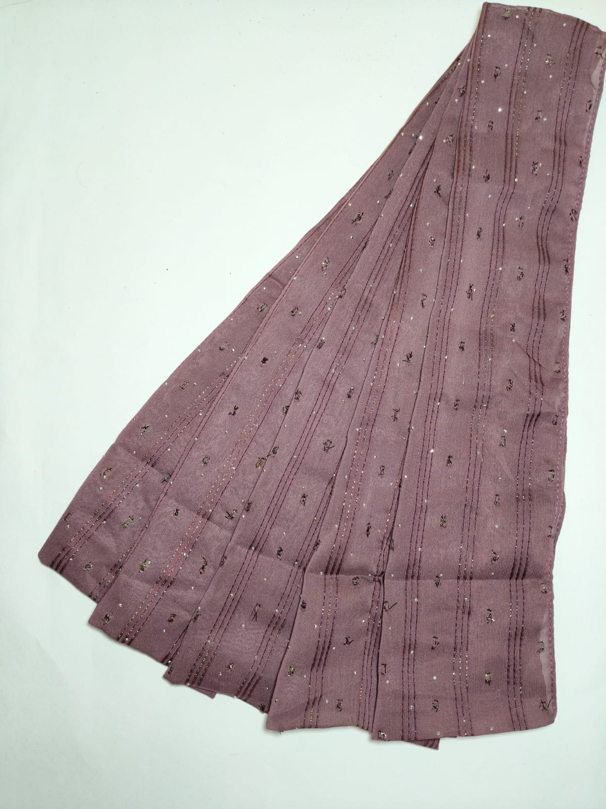 chocolate brown ministone hijab - hijabshop.in