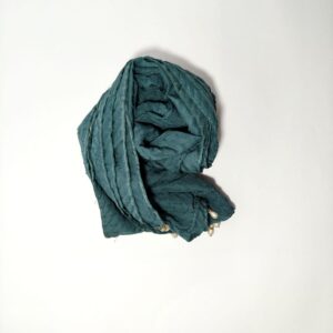 Emerald green textured hijab - hijabshop.in