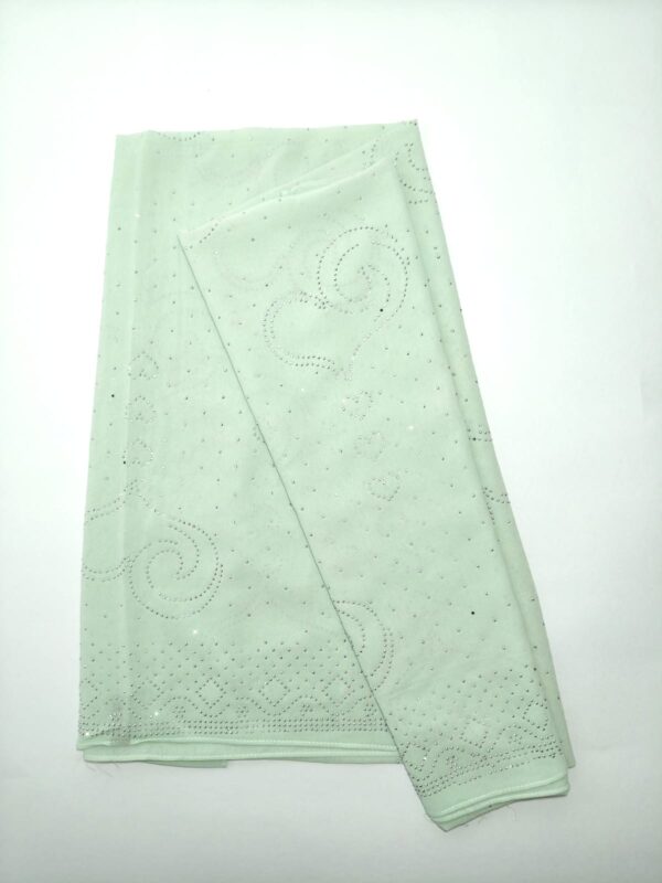 Mint green with silver rhinestone hijab - hijabshop.in 2