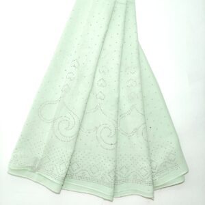 Mint green with silver rhinestone hijab - hijabshop.in