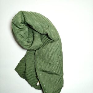 Olive green textured hijab - hijabshop.in