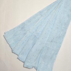 Sky Blue Ministone Crinkled Hijab - hijabshop.in