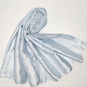 light blue satin hijab for women – elegant and breathable