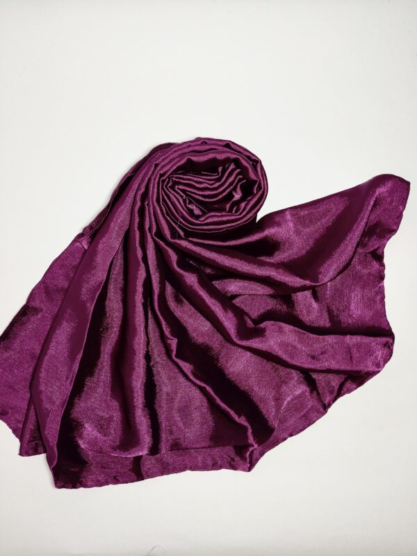 purple velvet - satin hijab - hijabshop.in