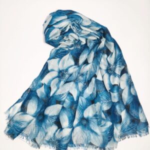 Blue floral Bloom hijab- hijabshop.in