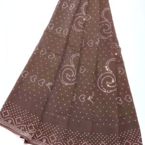dark chocolate brown with silver rhinestone hijab - hijabshop.in