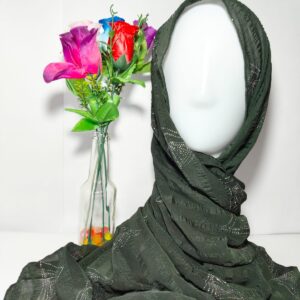 Crinkled Hijab with Shimmer and pearl pins - hijabshop.in -sample