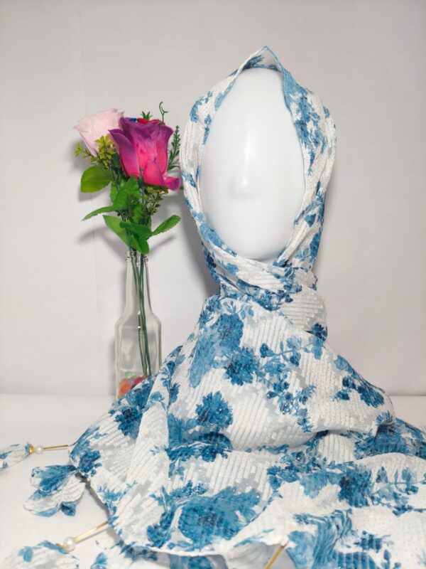 floral pattern hijab - sample - hijabshop.in