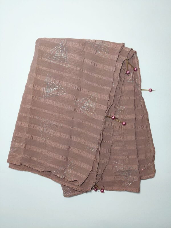 dusty rose crinkled hijab - hijabshop.in