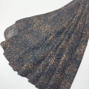 Firework Burst Crinkled Chiffon Hijab glittered black hijab - hijabshop.in