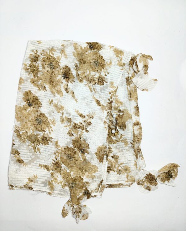 golden brown floral pattern hijab - hijabshop.in 2