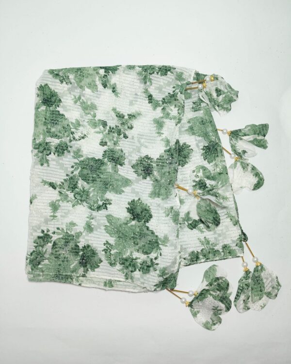 green floral pattern hijab - hijabshop.in 2
