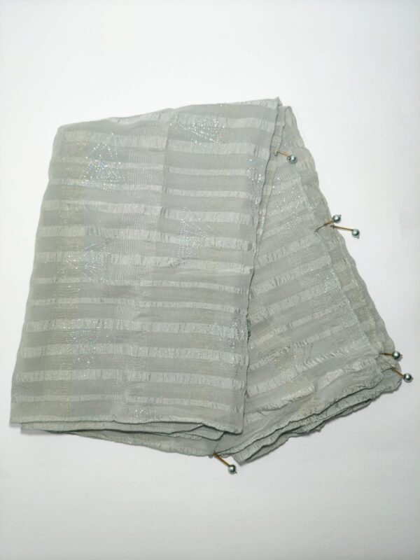 light grey crinkled hijab - hijabshop.in