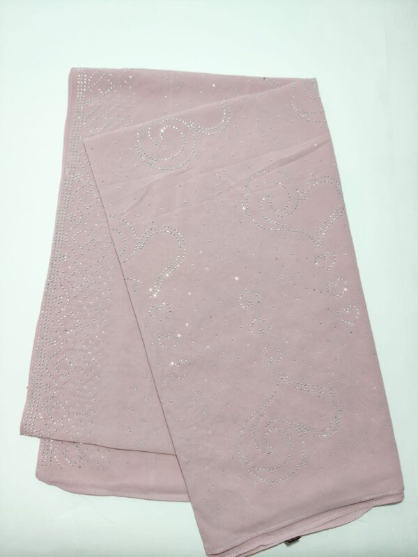 muted lavender with silver rhinestone hijab - hijabshop.in 2