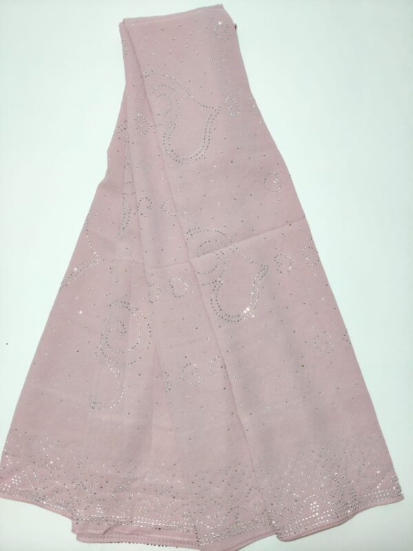 muted lavender with silver rhinestone hijab - hijabshop.in
