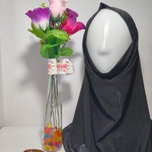 Black makhna shimmer hijab – hijabshop.in