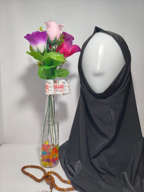Black makhna shimmer hijab – hijabshop.in