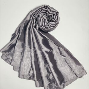 silver grey satin hijab - hijabshop.in