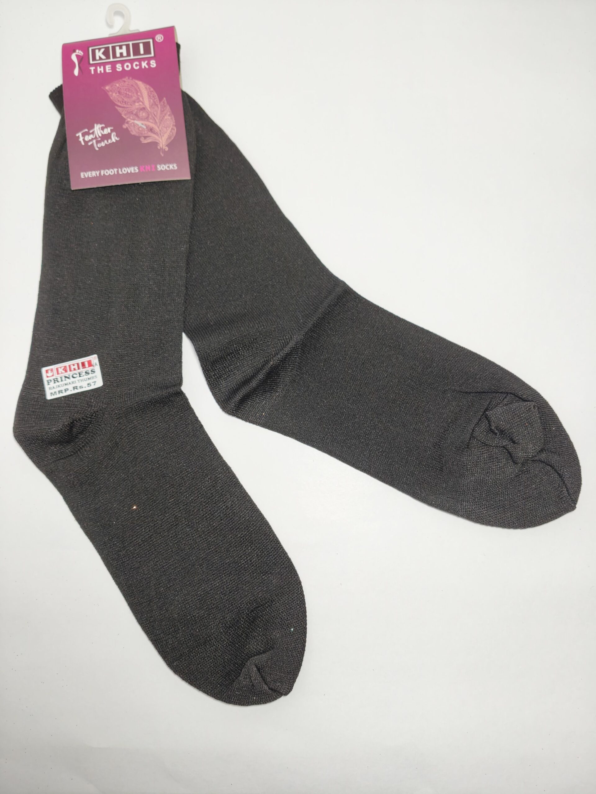 KHI Princess Feather Touch Black Ankle Socks - hijabshop.in - Image 3