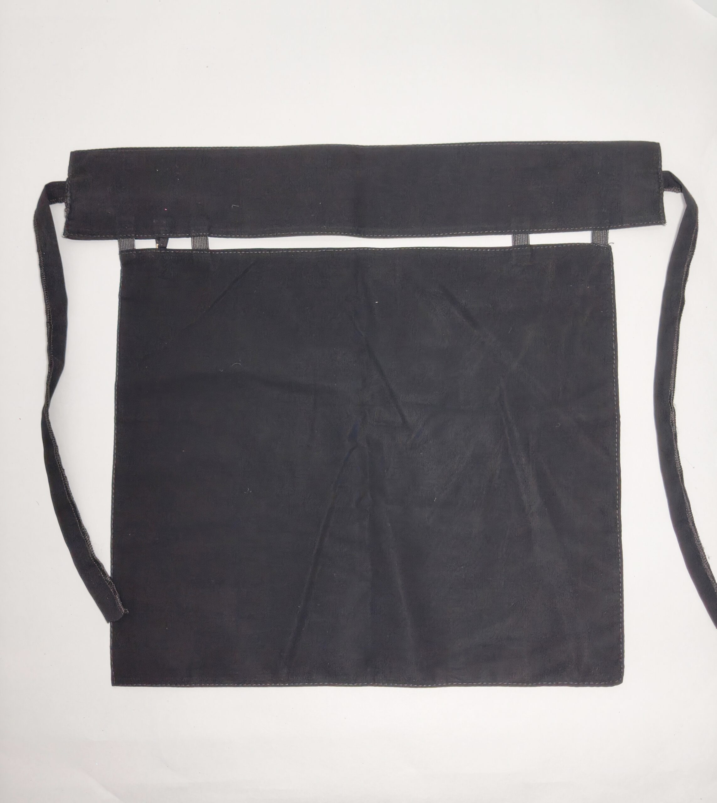 Classic Black Half Niqab with Side Tie & Gold Charm - hijabshop.in - Image 5